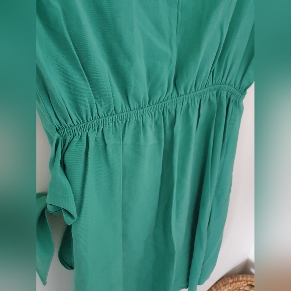 & Other Stories Green Mini Tie Waist Dress - Picture 9 of 9